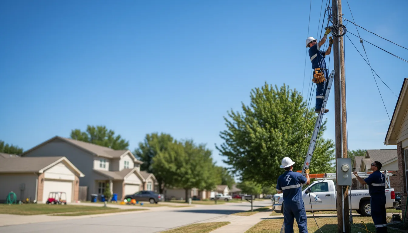 Residential electrician providing installation services in Monroe, NE